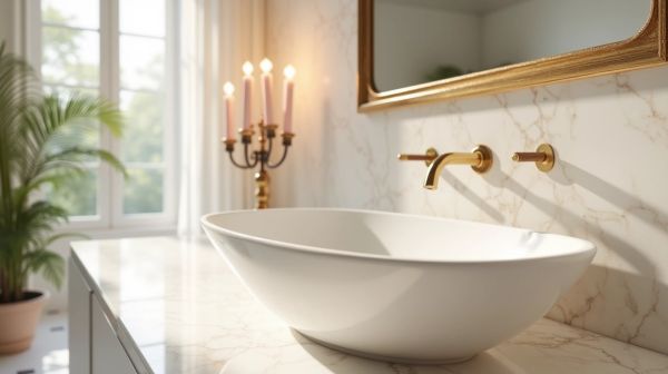 Transformer votre salle de bain avec un lave main en marbre unique