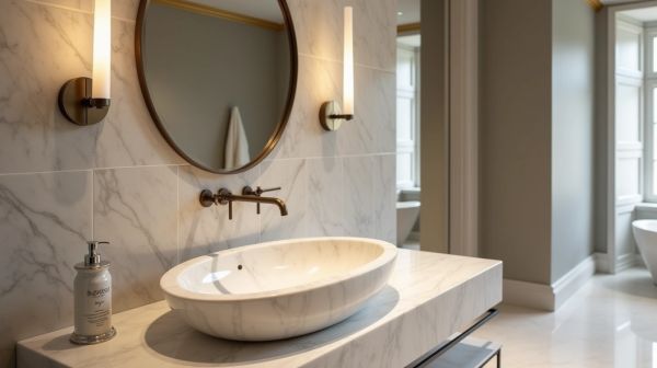 Transformer votre salle de bain avec un lave main en marbre unique